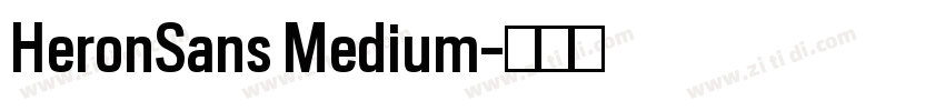 HeronSans Medium字体转换